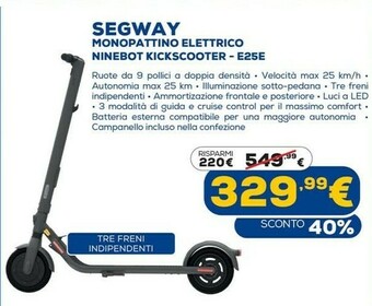 Euronics Monopattino offerta