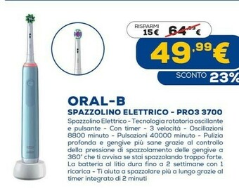 Euronics Spazzolino elettrico oral b offerta