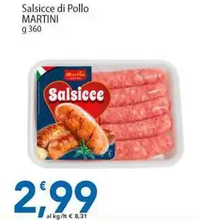 Sidis Salsicce di Pollo MARTINI offerta