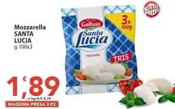 Sidis Mozzarella SANTA LUCIA offerta