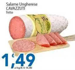 Sidis Salame Ungherese CAVAZZUTI offerta