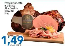 Sidis Prosciutto Cotto alla Brace Alta Qualità RENZINI offerta