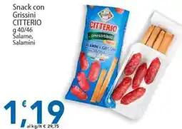 Sidis Snack con Grissini CITTERIO offerta
