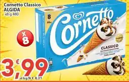Sidis Cornetto Classico ALGIDA x8 offerta