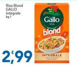 Sidis Riso Blond GALLO Integrale offerta