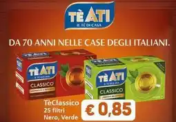 Sidis Tè Ati Classico 25 filtri Nero, Verde offerta