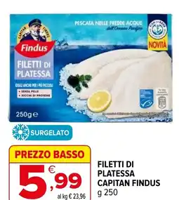 Iperal Filetti di platessa capitan FINDUS offerta