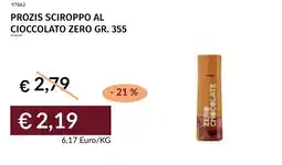 Prezzemolo e Vitale Prozis sciroppo al cioccolato zero offerta