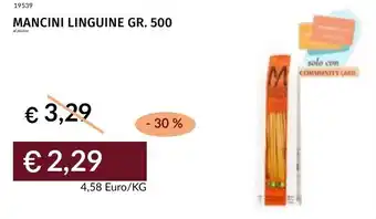 Prezzemolo e Vitale Mancini linguine offerta