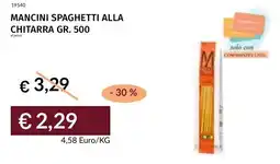 Prezzemolo e Vitale Mancini spaghetti alla chitarra offerta