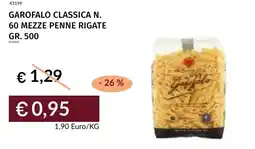 Prezzemolo e Vitale Garofalo classica n. 60 mezze penne rigate offerta