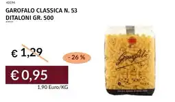 Prezzemolo e Vitale Garofalo classica n. 53 ditaloni offerta