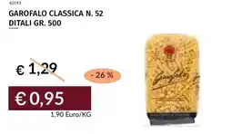 Prezzemolo e Vitale Garofalo classica n. 52 ditali offerta