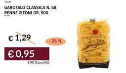 Prezzemolo e Vitale Garofalo classica n. 68 penne zitoni offerta