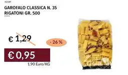 Prezzemolo e Vitale Garofalo classica n. 35 rigatoni offerta