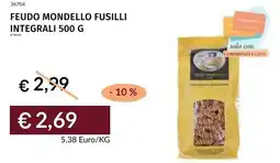 Prezzemolo e Vitale Feudo mondello fusilli integrali offerta
