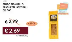 Prezzemolo e Vitale Feudo mondello spaghetti integrali offerta