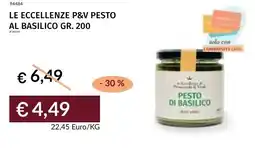 Prezzemolo e Vitale Le eccellenze p&v pesto al basilico offerta