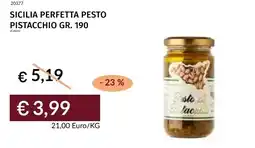 Prezzemolo e Vitale Sicilia perfetta pesto pistacchio offerta