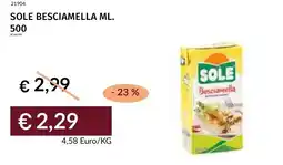 Prezzemolo e Vitale Sole besciamella offerta