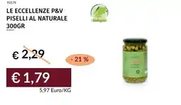 Prezzemolo e Vitale Le eccellenze p&v piselli al naturale offerta