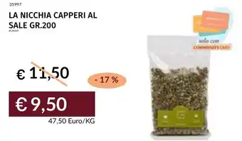 Prezzemolo e Vitale La nicchia capperi al sale offerta