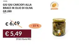 Prezzemolo e Vitale Giu giu carciofi alla brace in olio di oliva offerta