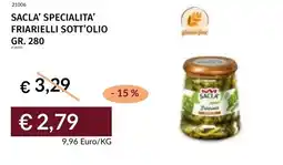 Prezzemolo e Vitale Sacla' specialita' friarielli sott'olio offerta