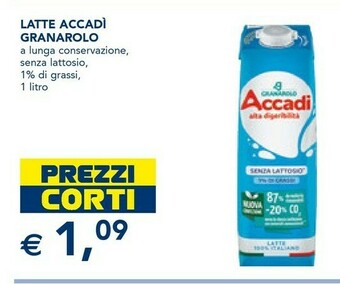 Esselunga Latte granarolo offerta