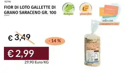 Prezzemolo e Vitale Fior di loto gallette di grano saraceno offerta