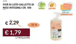 Prezzemolo e Vitale Fior di loto gallette di riso integrali offerta