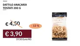 Prezzemolo e Vitale Dattilo anacardi tostati offerta