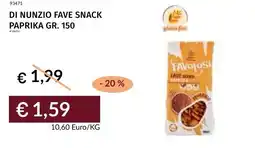 Prezzemolo e Vitale Di nunzio fave snack paprika offerta