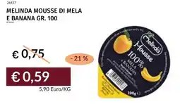 Prezzemolo e Vitale Melinda mousse di mela e banana offerta