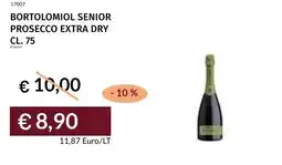 Prezzemolo e Vitale Bortolomiol senior prosecco extra dry offerta