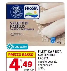 Iperal Filetti da pesca sostenibile FROSTA nasello pescato nel pacifico offerta