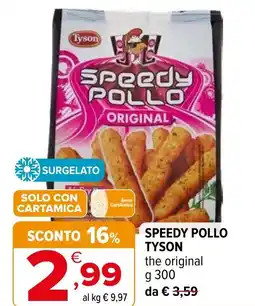 Iperal Speedy pollo TYSON the original offerta