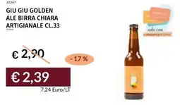 Prezzemolo e Vitale Giu giu golden ale birra chiara artigianale offerta