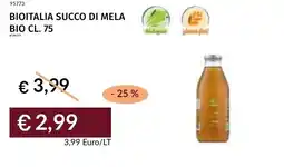 Prezzemolo e Vitale Bioitalia succo di mela bio offerta