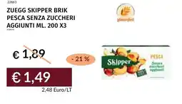 Prezzemolo e Vitale Zuegg skipper brik pesca senza zuccheri aggiunti offerta