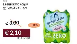 Prezzemolo e Vitale S.benedetto acqua naturale offerta