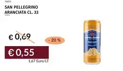 Prezzemolo e Vitale San pellegrino aranciata offerta