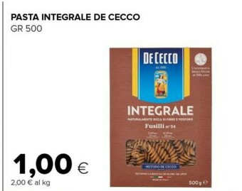 Tigre Pasta di semola offerta