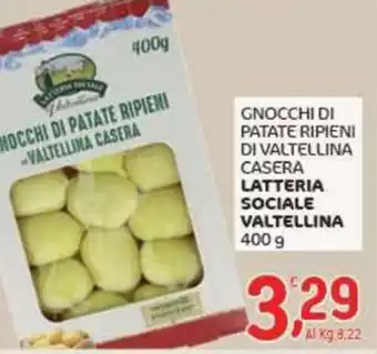 Gnocchi di patate ripieni di valtellina casera LATTERIA SOCIALE VALTELLINA