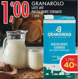 Crai Granarolo latte UHT parzialmente scremato offerta