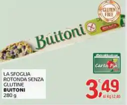 Crai La sfoglia rotonda senza glutine BUITONI offerta