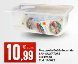 Centro Cash Mozzarella Bufala Incartata SAN SALVATORE offerta