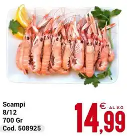 Centro Cash Scampi 8/12 offerta