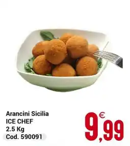Centro Cash Arancini Sicilia ICE CHEF offerta