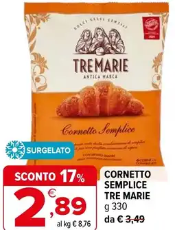 Iperal Cornetto semplice TRE MARIE offerta